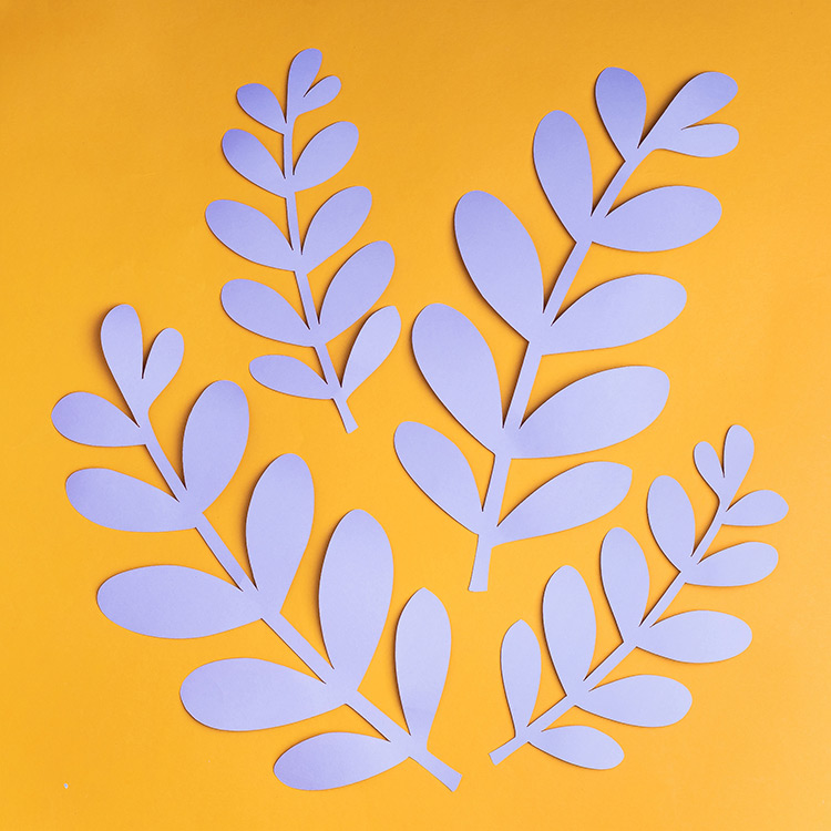 Acacia Paper Leaves Template - OGCrafts