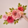 Giant paper flower wall decor
