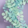 paper eucalyptus leaves wreath