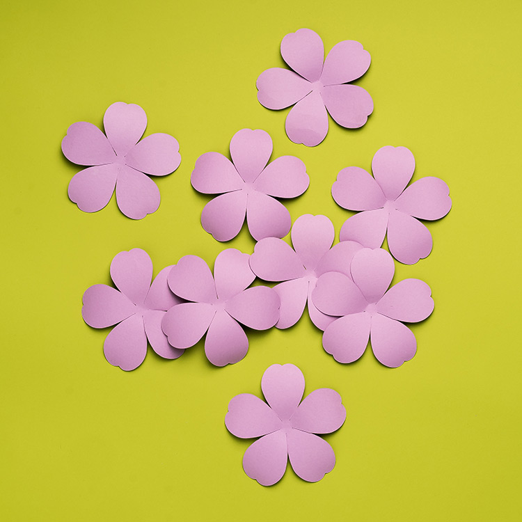 Potenilla Small Paper Flower Template OGCrafts
