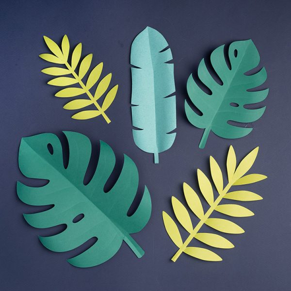 Tropical paper leaves