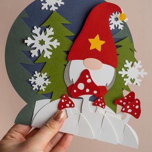 Gnome Pop Up Card Template - OGCrafts