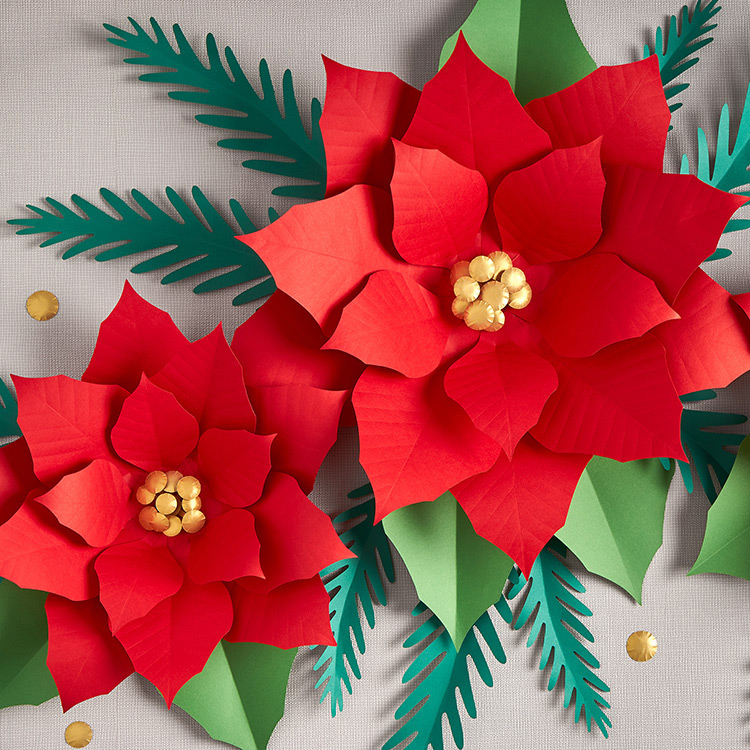 Paper Flowers Poinsettia Template: Crafting Holiday Elegance