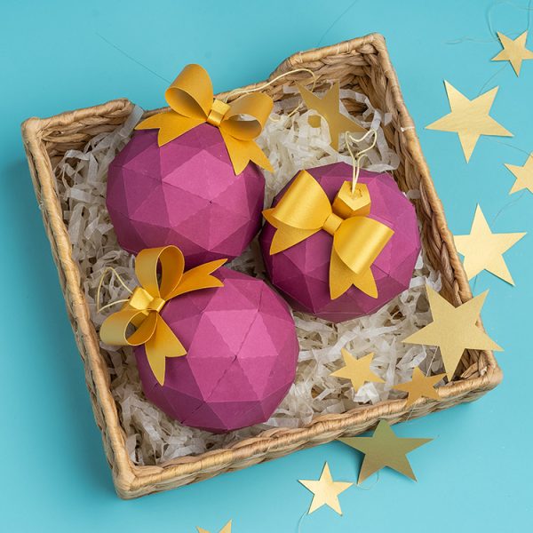 Paper ornament 3D balls