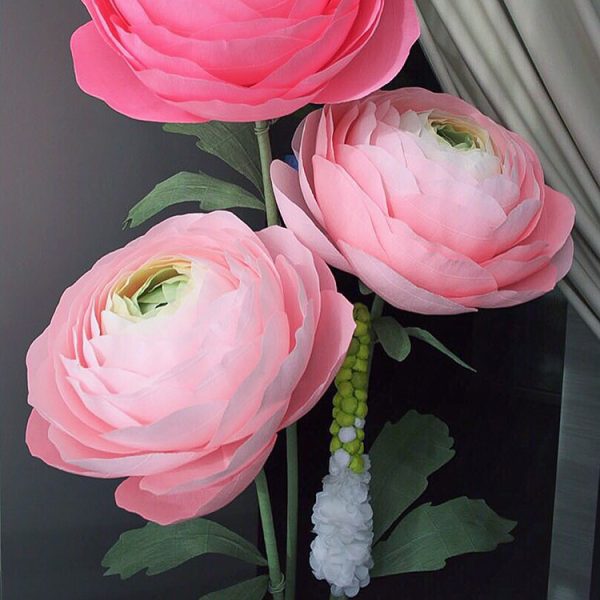 large crepe paper flowers