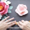 paper flower video tutorial