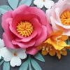 paper flowers garden roses set
