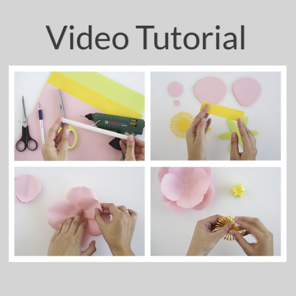 poppy paper flower video tutorial ogcrafts