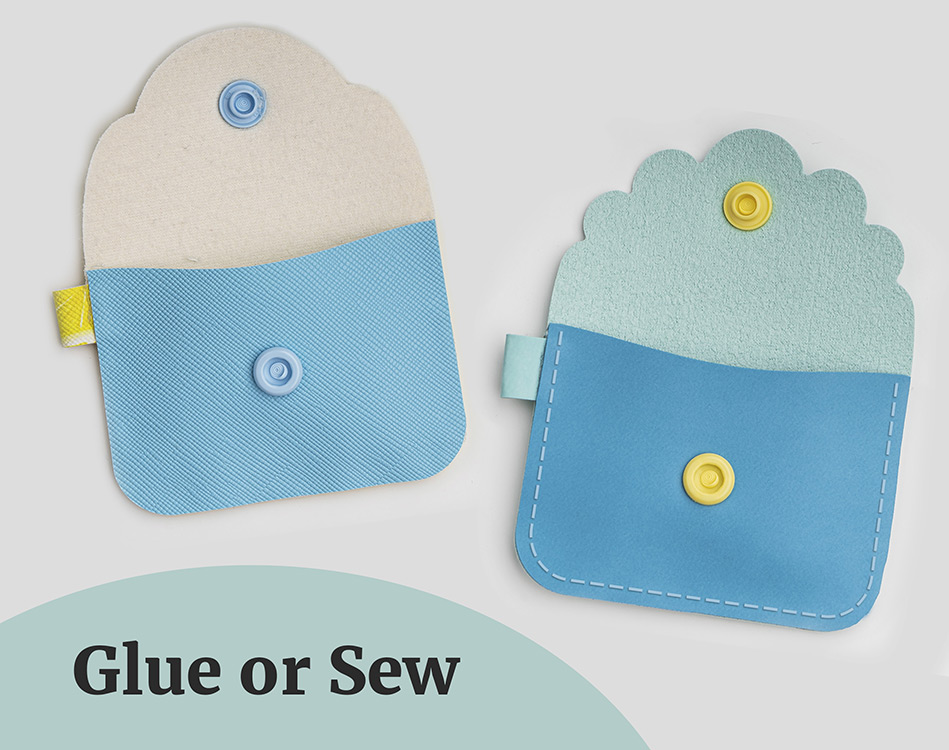 Keychain Coin Purse SVG, No Sew Faux Leather (1470226)