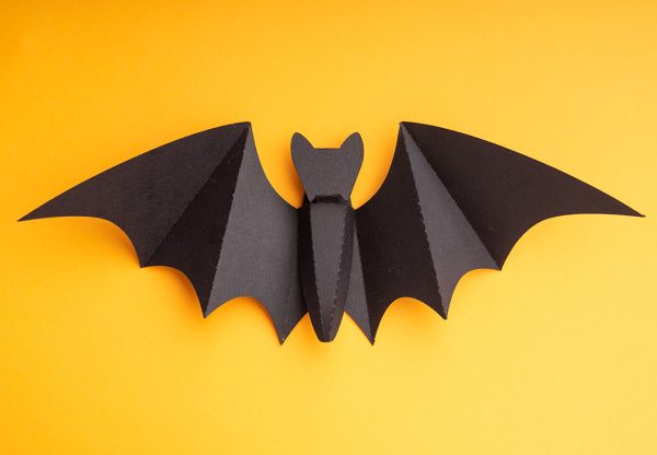 Paper bat Halloween template