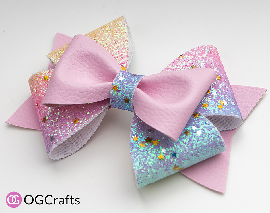 Double Rich Bow SVG Template - OGCrafts