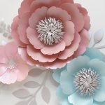 peony paper flowers pastel