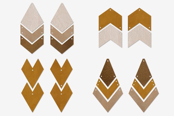 Chevron Earring SVG Bundle