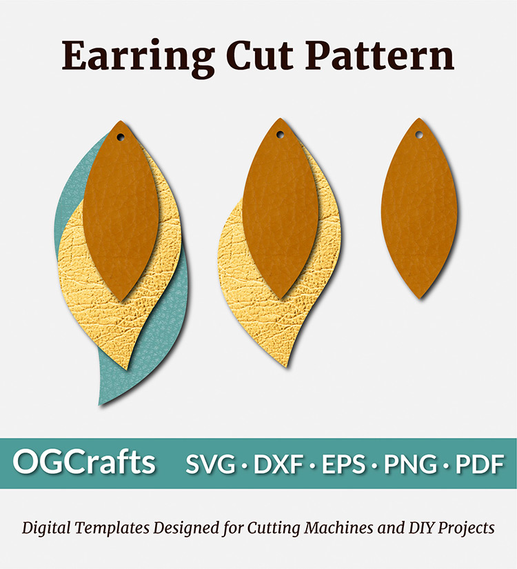 Monstera earring SVG, Monstera leaf earrings By Artisan Craft SVG |  TheHungryJPEG