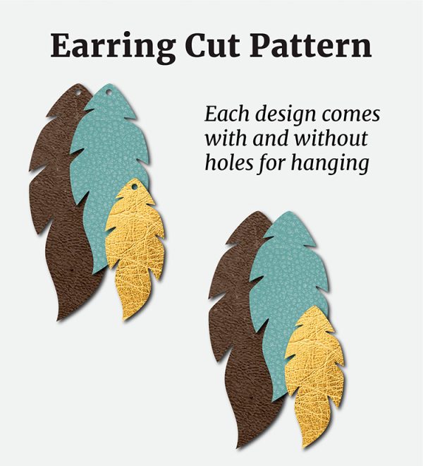 Feather earring template