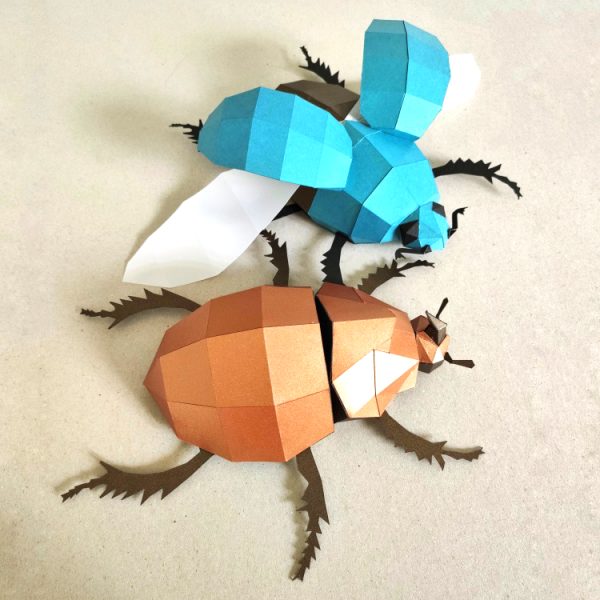 origami 3d bugs