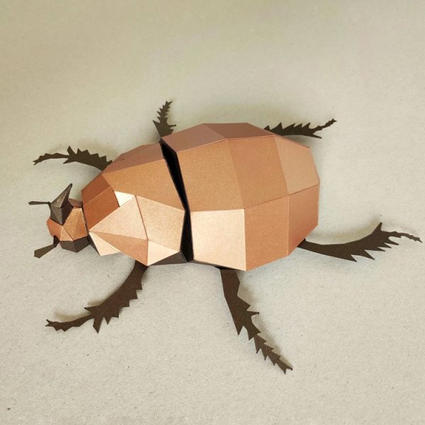 Papercraft beetle