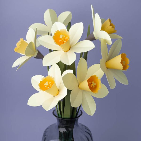 paper narcissus bouquet